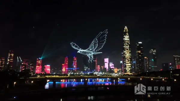 Drone swarm light show