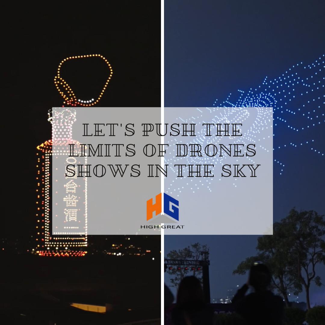 Quais são os benefícios de usar drones de formação em shows de luzes?