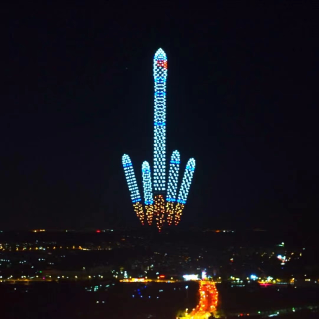 Pertunjukan Cahaya Dron Pertunjukan Udara Changchun: Tontonan Teknologi dan Seni yang Memukau