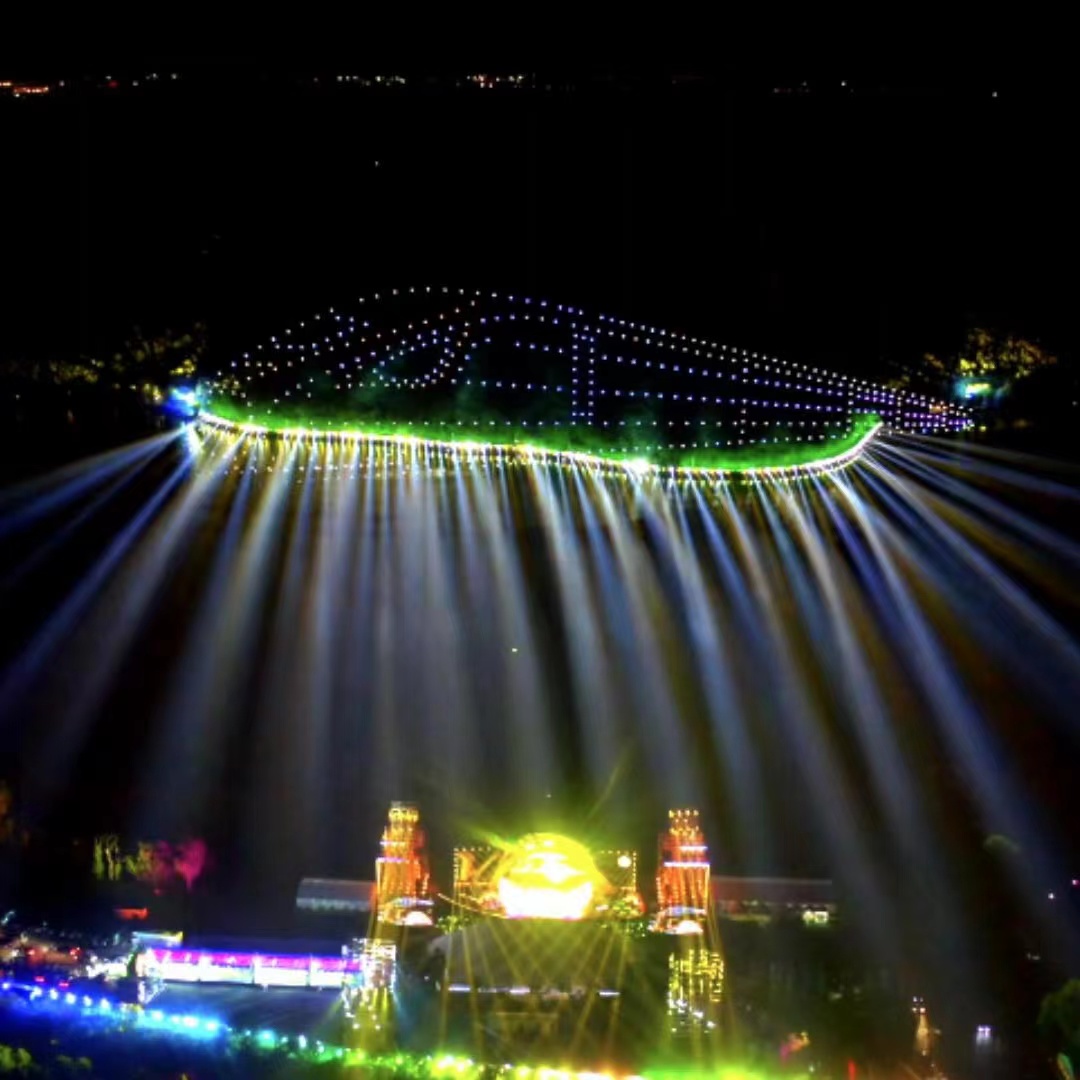 Festival Filem Changchun | Pembentukan dron mencipta kuasa cahaya dan bayang
