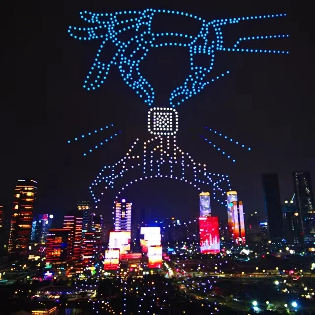 3D无人机编队灯光秀带来的优势：创新创意点亮天空
