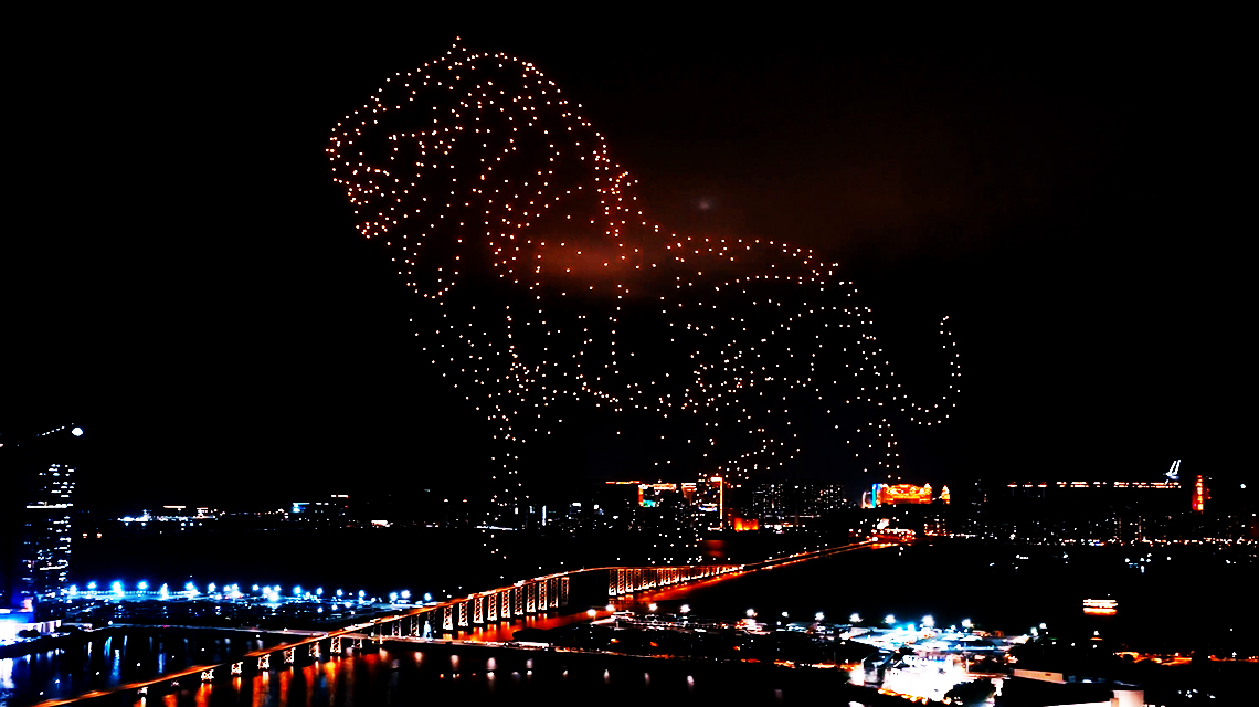 Outdoor Drone Formation Light Show