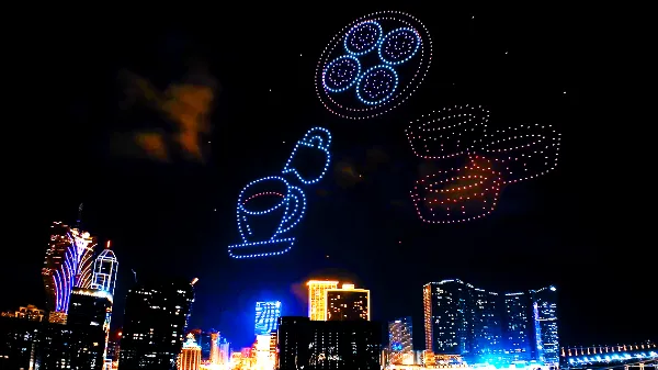 Formation Drone Swarm Light Show