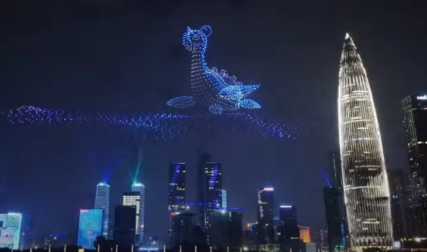 3D Drone Swarm Light Show