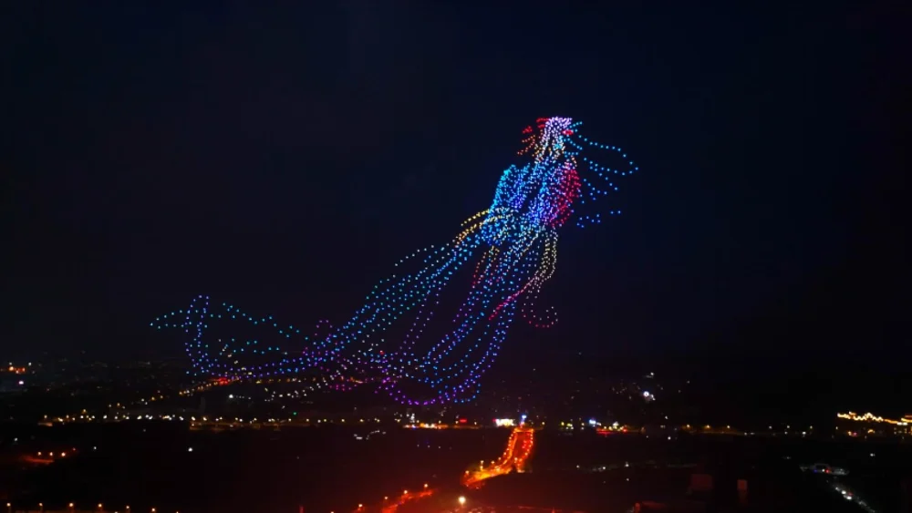 Drone Swarm Light Show