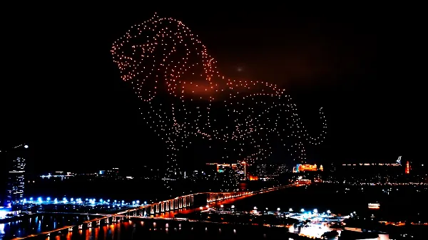 Drone formation light show